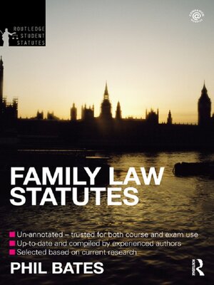 cover image of Family Law Statutes